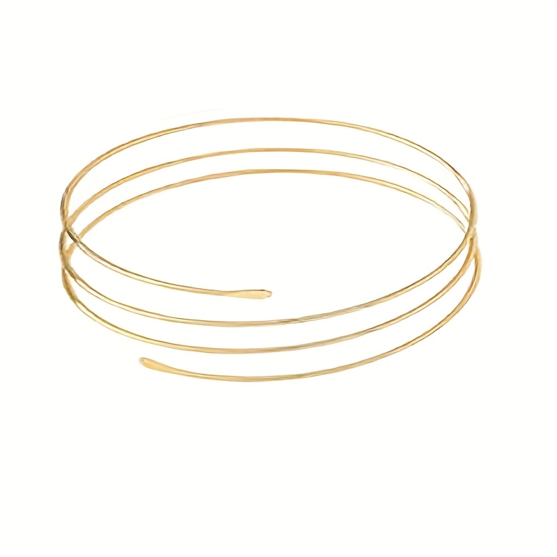 6pcs Golden Sleeve Cuffs and Adjustable Coil Arm Jewelry Set